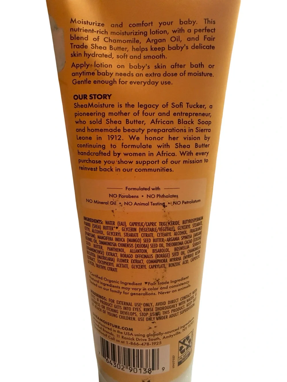 SheaMoisture Baby Lotion Raw Shea, Chamomile & Argan Oil for Delicate Skin, 8oz